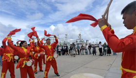 海南三沙举行开渔活动